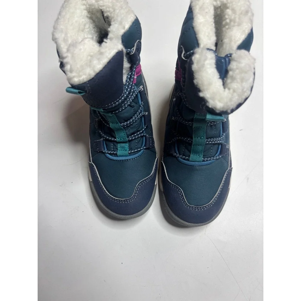 Merrell Snow Quest Lite 2.0 Waterproof Winter Boots Navy Pink Kids Size 11M